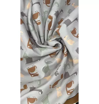 Tela Softshell Infantil Dinosaurios [product.brand] 1 - Tejidos Yasmina 