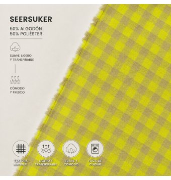 Tela Seersucker Vichy 5mm [product.brand] 1 - Tejidos Yasmina 