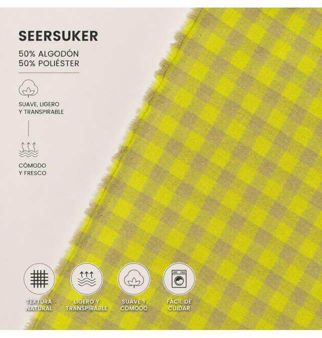 Tela Seersucker Vichy 5mm [product.brand] 2 - Tejidos Yasmina 
